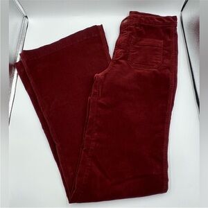 J Brand Burgundy Corduroy Pants
